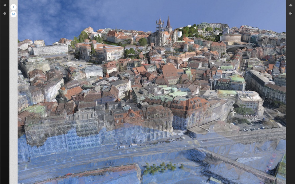 NewSpin pointcloud view of a city